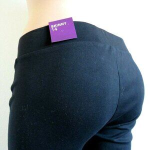 LANE BRYANT Jeans Women Ponte Pull-On Stud Embellished Leggings Plus Size 14 NWT